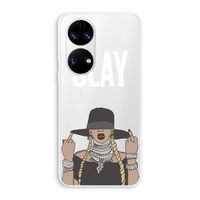 Slay All Day: Huawei P50 Transparant Hoesje