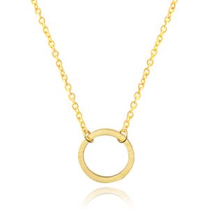 Hippe dames ketting Circle Goudkleurig