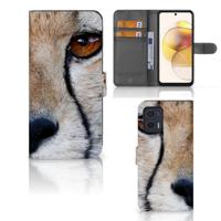 Motorola Moto G73 | Telefoonhoesje | Met pasjeshouder | Cheetah