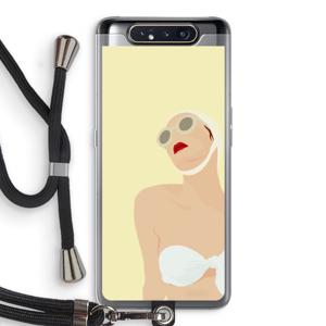 Summer: Samsung Galaxy A80 Transparant Hoesje met koord