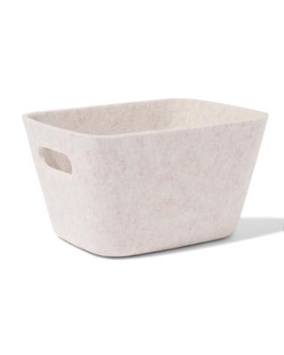 HEMA Mand 20x12cm vilt beige
