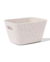 HEMA Mand 20x12cm vilt beige