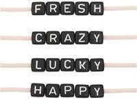 Rico Cube Bed Armband Set fresh/crazy/lucky/happy - Black