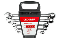 Gedore R07105005 | Ringratel-steeksleutelset | SW 8 - 19 mm | 5-delig - 3300849