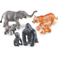 Learning Resources Jungle dieren Jumbo mama en baby 6 stuks