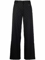 Marine Serre pantalon de tailleur à motif demi-lune - Noir