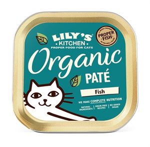 LILY'S KITCHEN CAT ORGANIC FISH PATE 19X85 GR