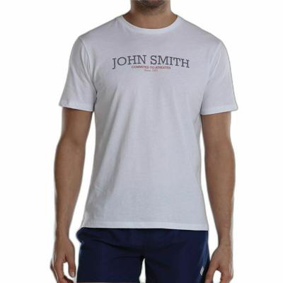 Heren-T-Shirt met Korte Mouwen John Smith Efebo Wit - Maat: L