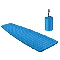 7 cm Dik Opblaasbaar Campingmatras Waterdichte en Lichtgewicht Slaapmat voor Reizen Wandelen 100KG Belasting Blauw