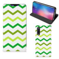 Xiaomi Mi 9 | Hoesje met Magneet | Zigzag Groen