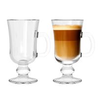 Urban Living Irish Coffee/koffie glazen Dublin - transparant glas - 2x stuks - 230 ml