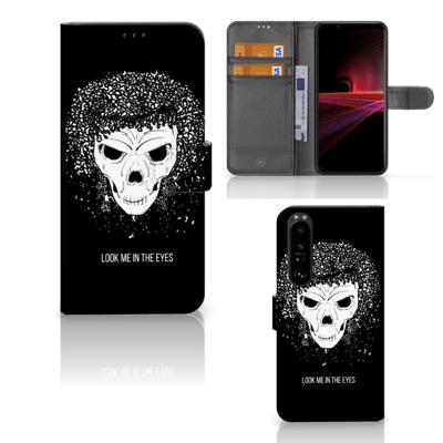 Telefoonhoesje met Naam Sony Xperia 1 III Skull Hair Telefoonhoesje met Naam Sony Xperia 1 III Skull Hair