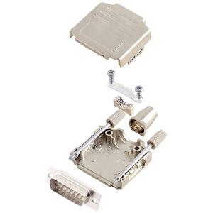 encitech DPPK15-M-DBP-W-K 6355-8004-02 D-sub male connectorset 180 ° Aantal polen: 15 Soldeerkelk 1 stuk(s)