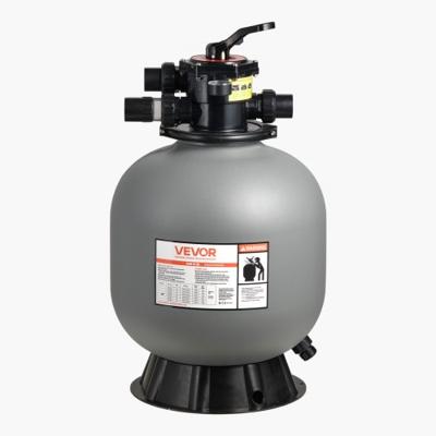 VEVOR zandfilter, 500 mm filtertank, 189,3 l/min zandfiltersysteem, filtertank met 7-weg meerwegklep, terugspoel-, spoel-, recirculatie-, afvalwater-, winter- en gesloten modus, voor bovengrondse zwembaden.
