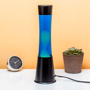 Lavalamp Zwart Met Witte Lava