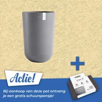 Pot oslo high d52cm grijs