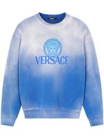 Versace t-shirt en coton à logo imprimé - Bleu - thumbnail