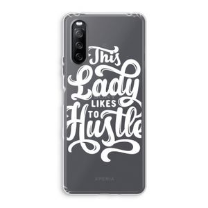 Hustle Lady: Sony Xperia 10 III Transparant Hoesje