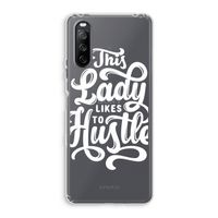 Hustle Lady: Sony Xperia 10 III Transparant Hoesje