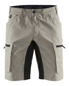 Blåkläder Service short stretch 14491845 | Stone/Zwart | Maat 60 - 7330509535738