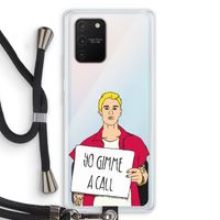 Gimme a call: Samsung Galaxy S10 Lite Transparant Hoesje met koord