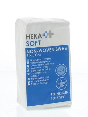 Heka Soft Non woven kompres 5 x 5 4-laags 100 Stuks
