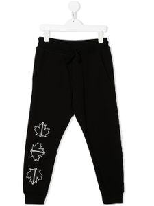 DSQUARED2 KIDS pantalon de jogging en coton à logo imprimé - Noir