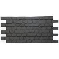 3D XL Wandpaneel Piedra Vintage Zwart 126x59x2.7 cm - Unieke Handgeschilderde Afwerking