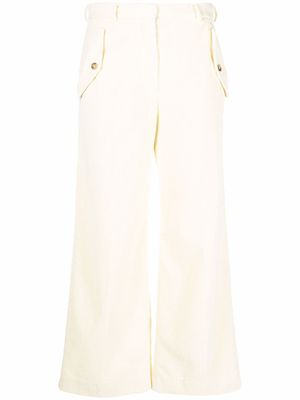 Kenzo pantalon en velours côtelé à poche latérale - Tons neutres