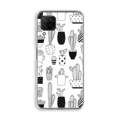 Cactusmotief: Huawei P40 Lite Transparant Hoesje