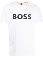 BOSS t-shirt en coton à logo imprimé - Blanc