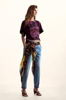 Etnisch T-shirt ontworpen door Mr. Christian Lacroix - RED - XL