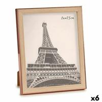 Fotolijsten Bruin Koper Plastic Glas (23 x 27 x 2 cm) (6 Stuks)