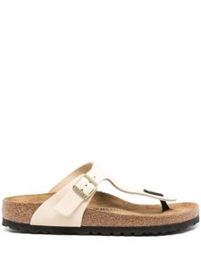 Birkenstock claquettes Gizeh en daim - Tons neutres