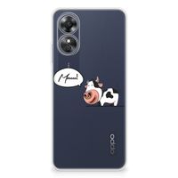 OPPO A17 Telefoonhoesje met Naam Cow - thumbnail