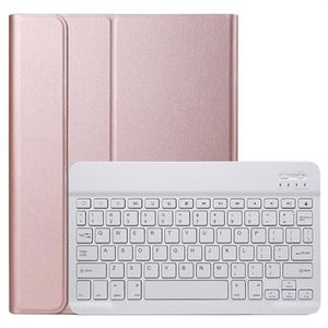 Ultradunne iPad Pro 11 2022/2021/2020/2018 Bluetooth-hoes met toetsenbord - roségoud