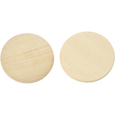 Creativ Company Houten knopen, d 50 mm, dikte 10 mm, 50 stuk/ 1 doos