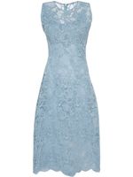 Ermanno Scervino robe mi-longue en dentelle - Bleu