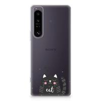Sony Xperia 1 IV Telefoonhoesje met Naam Cat Good Day