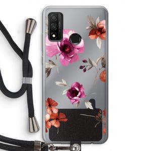 Geschilderde bloemen: Huawei P Smart (2020) Transparant Hoesje met koord