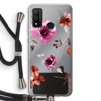 Geschilderde bloemen: Huawei P Smart (2020) Transparant Hoesje met koord