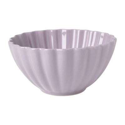 Schaal geschulpt - lila - ø14x6.8 cm