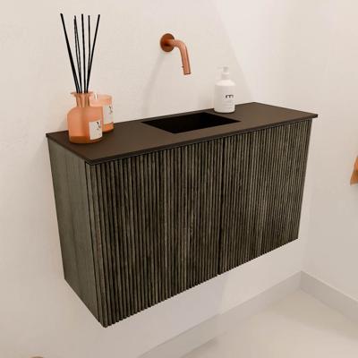 Toiletmeubel Mondiaz Joya | 70 cm | Meubelkleur Shadow | Faye wastafel Urban Midden | Zonder kraangat(en) Toiletmeubel Mondiaz Joya | 70 cm | Meubelkleur Shadow | Faye wastafel Urban Midden | Zonder kraangat(en)