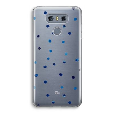Blauwe stippen: LG G6 Transparant Hoesje