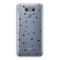 Blauwe stippen: LG G6 Transparant Hoesje