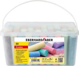Stoepkrijt 50 stuks in emmer Eberhard Faber