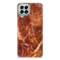Samsung Galaxy M33 | TPU | Siliconen hoesje | Marmer Bruin
