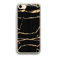 Gouden marmer: iPhone 7 Transparant Hoesje