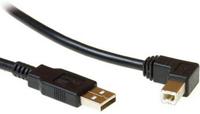 USB 2.0 printerkabel 1,8 meter USB A-B zwart haaks