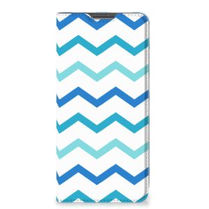 Xiaomi Redmi Note 11 Pro Hoesje met Magneet Zigzag Blauw